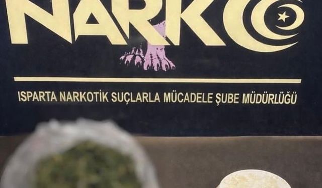 Isparta'da uyuşturucu operasyonunda 2 gözaltı