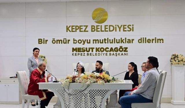 Kepez’de yılın son özel gününde nikah yoğunluğu