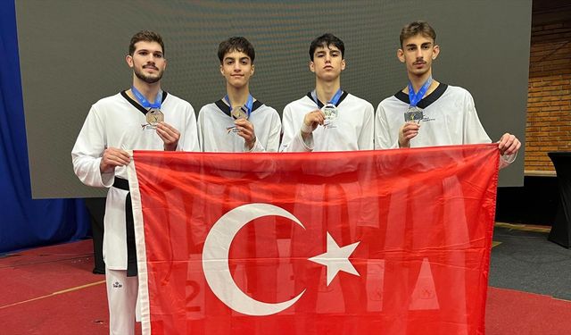 Milli tekvandocular, Ümitler Avrupa Şampiyonası'nda 4 madalya kazandı