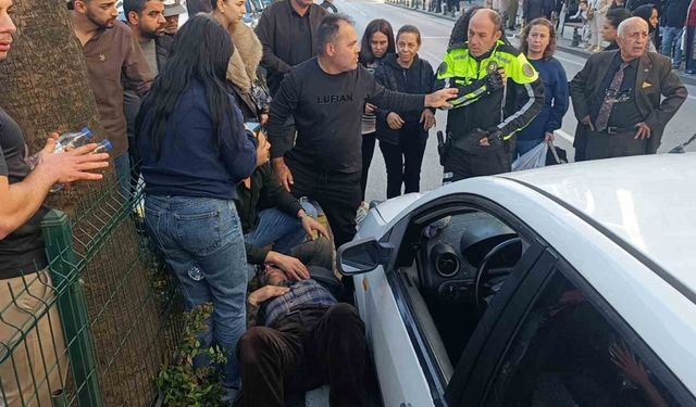 Otomobilin çarptığı yaşlı adam için seferber oldular