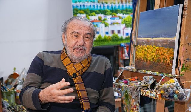 Ressam Gökçebağ, Cumhurbaşkanlığı Kültür ve Sanat Büyük Ödülü'ne layık görülmenin mutluluğunu yaşıyor