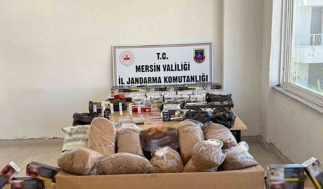 Silifke ve Bozyazı’da kaçak makaron dperasyonu: 2 gözaltı