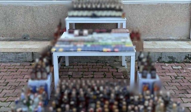 Antalya'da 852 litre kaçak alkol ele geçirildi
