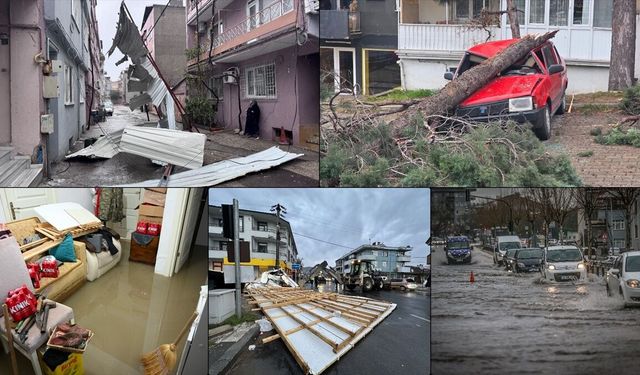 Birçok ilde kuvvetli rüzgar ve sağanak etkili oluyor