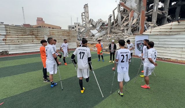 Gazze'deki ampute futbol takımı tüm zorluklara rağmen 'sahayı terk etmiyor'
