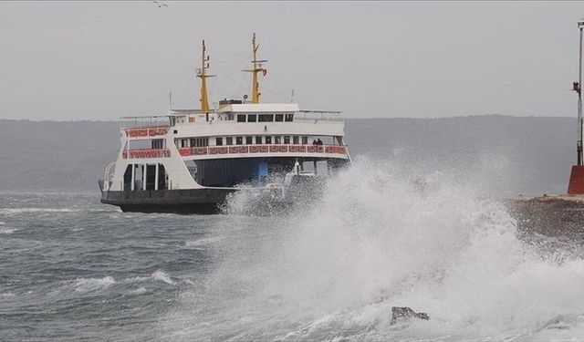 Gökçeada-Kabatepe hattında yarın bazı feribot seferleri iptal edildi