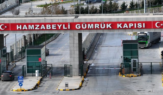 Hamzabeyli tır geçişinde Kapıkule'nin ihracat yükünü paylaştı