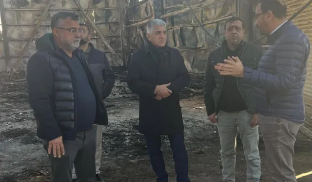 SGK İl Müdürü Bal'dan Yangın Mağduru Esnafa Destek