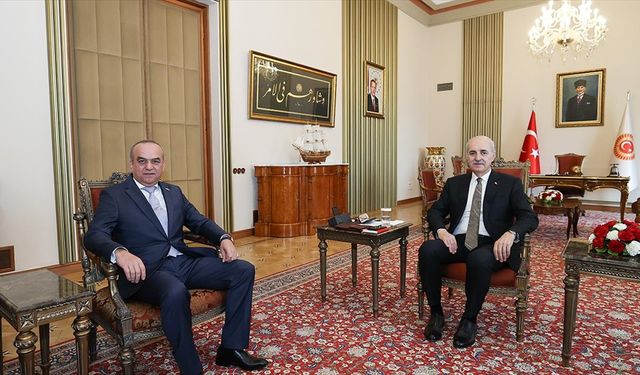 TBMM Başkanı Kurtulmuş, Tacikistan'ın Ankara Büyükelçisi İmomi'yi kabul etti