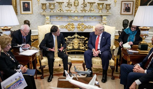 ABD Başkanı Trump, Kolombiya Cumhurbaşkanı Petro ile Beyaz Saray'da görüştü