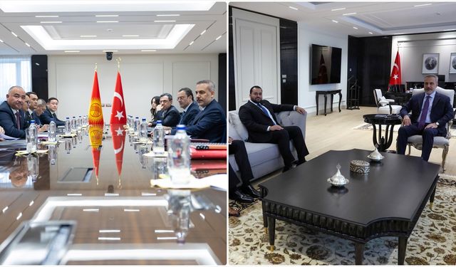 Bakan Fidan, Kırgızistan Meclis Başkanı uulu ve Katar'ın Dışişlerinden Sorumlu Devlet Bakanı Khulaifi ile görüştü