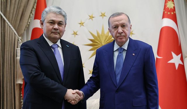 Cumhurbaşkanı Erdoğan, Kazakistan Dışişleri Bakanı Koşerbayev'i kabul etti