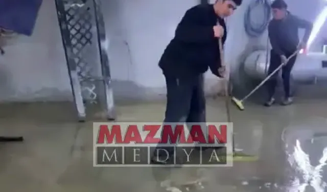 Hatay Yeni Sanayi Sitesinde İş Yerleri Sular Altında Kaldı!