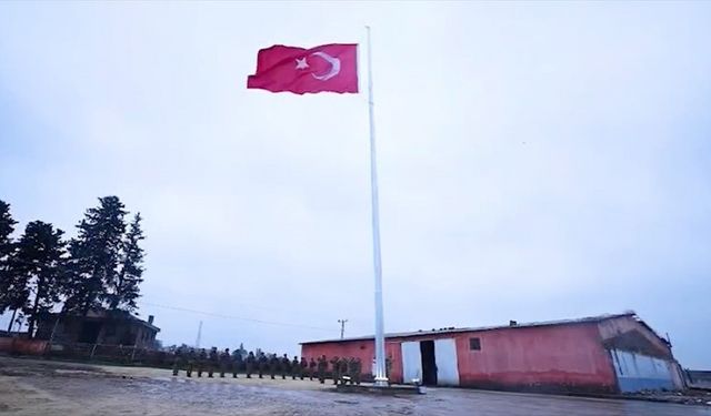 Terör örgütü YPG yandaşlarının Türk bayrağına saldırdığı alan, hudut karakolu sınırları içerisine alındı