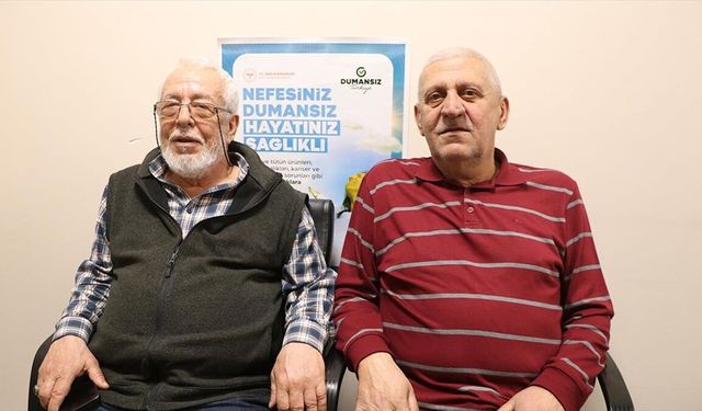 Yarım asırdır içtikleri sigaradan Sağlıklı Hayat Merkezinin desteğiyle kurtuldular