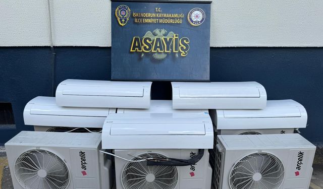 Hatay'da konteyner kentten çaldıkları klimaları satan 2 zanlı tutuklandı