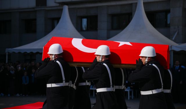 İstanbul'da trafik kazasında şehit olan polis Mustafa Aydın için tören düzenlendi