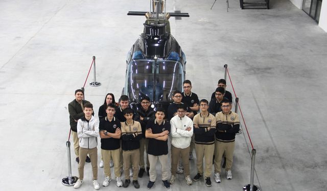 Lise öğrencileri TUSAŞ'ın desteğiyle havacılık sektörüne hazırlanıyor