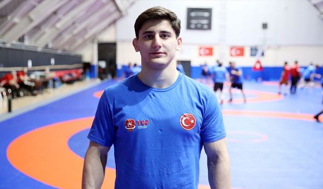 Milli güreşçi İbrahim'in hedefi 23 yaş altıdan sonra büyüklerde Avrupa şampiyonluğu