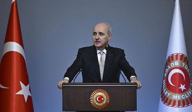 TBMM Başkanı Kurtulmuş: Birilerinin bölüp parçaladığı bu coğrafyayı derleyip toparlamak Türkiye'ye düşer