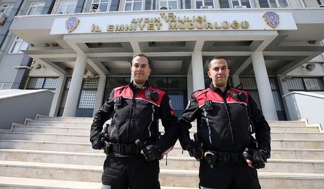 Telsiz sesleriyle büyüyen ikiz polisler babalarının izinde omuz omuza görev yapıyor