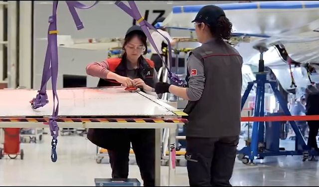 Türk kadınından Milli Muharip Uçak KAAN'a imza