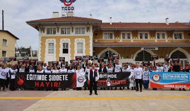 Adana'da eğitimciler Şanlıurfa'daki saldırıyı kınadı