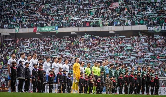 Bursaspor'un deplasman maçını 35 bin yeşil-beyazlı taraftar izledi