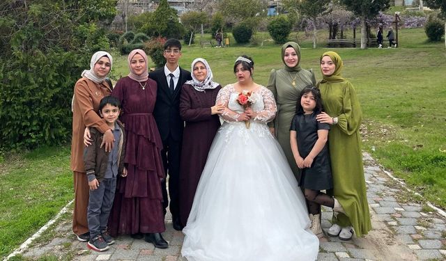 Down sendromlu Gülayfer'in gelinlik hayali gerçek oldu