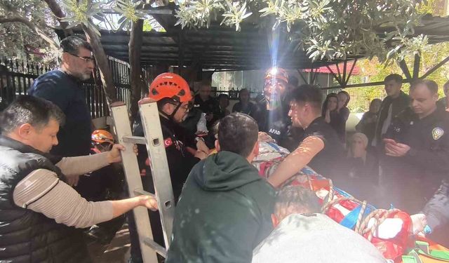 Foseptik çukuruna düşen 10 yaşındaki çocuk operasyonla kurtarıldı