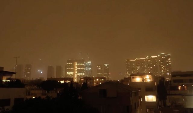 İran'ın misillemesi nedeniyle Tel Aviv ile İsrail'in orta kesimlerinde sirenler çaldı