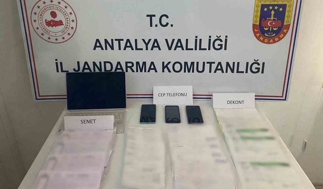 Kaş'ta tefecilik operasyonu: 4 şüpheliye adli işlem