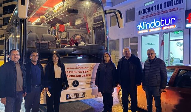 Kumlucalı şehit yakınları ve gaziler, Çanakkale'ye uğurlandı