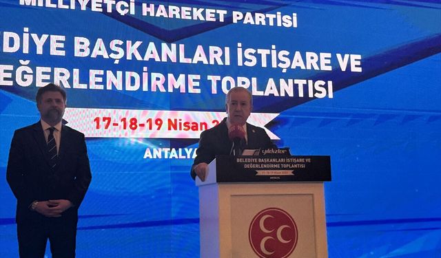 MHP Genel Başkan Yardımcısı Durmaz, 'Geleneksel Belediye Başkanları İstişare ve Değerlendirme Toplantısı'nda konuştu: