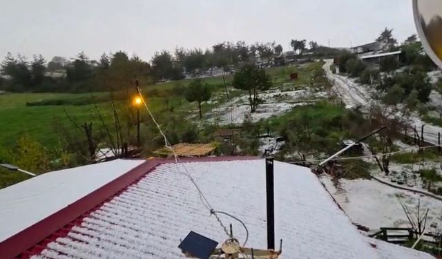 Osmaniye'de dolu yağışı