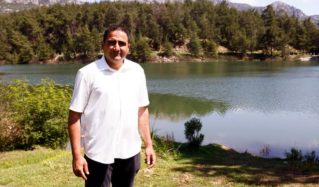 Antalya'daki Ekşili Göleti son yağışlarla yeniden canlandı
