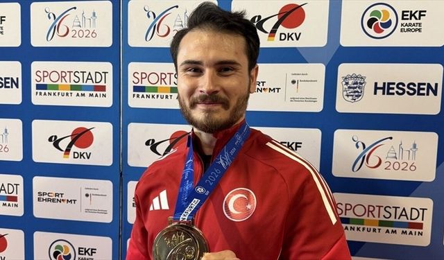 Avrupa şampiyonu milli karateci Enes Özdemir, altın madalyanın gurunu yaşıyor