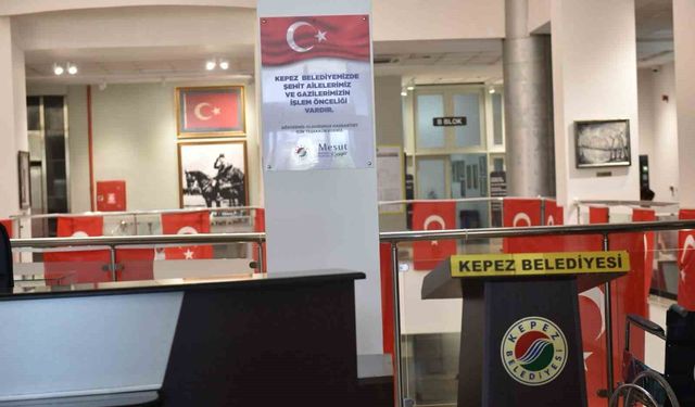 Kepez'de şehit ve gazi yakınlarına öncelik