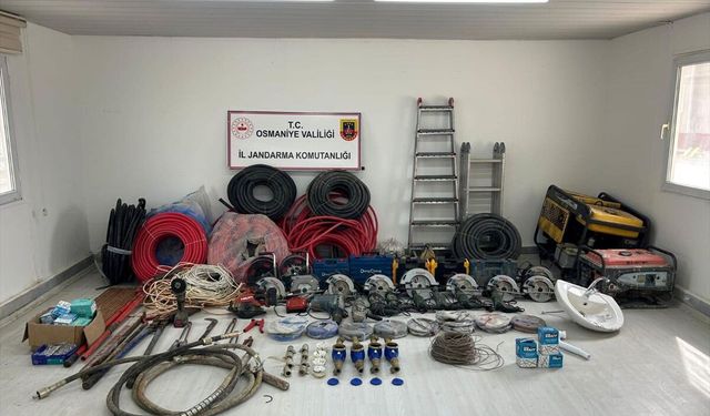 Osmaniye'de inşaatlardan malzeme çalan 2 zanlı tutuklandı