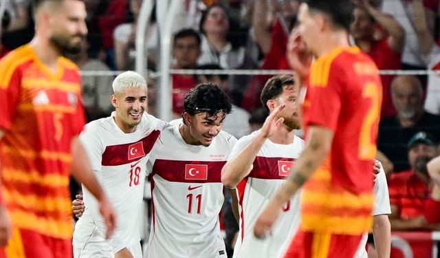A Milli Futbol Takımı, hazırlık maçında Kuzey Makedonya'yı 4 golle yendi