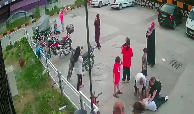 Adana'da 12. kattan düşen kız çocuğu hayata tutundu: Düşme anı kamerada