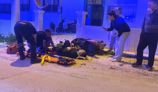 Alkollü sürücünün kullandığı motosiklet, otomobille ile çarpıştı
