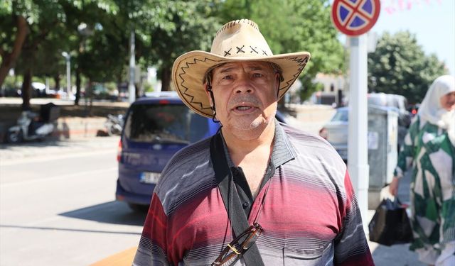 Edirne'de sıcak hava etkili oluyor