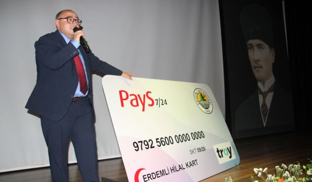 Erdemli ilçesinde 'Hilal Kart' projesi tanıtıldı