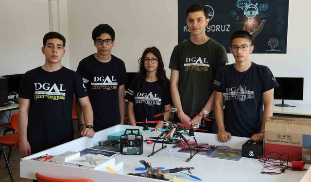 Liseli gençlerden orman yangınlarının önlenmesi için 'otonom dron'