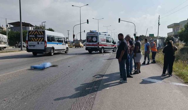 Mersin'de trafik kazası: 1 ölü, 1 yaralı