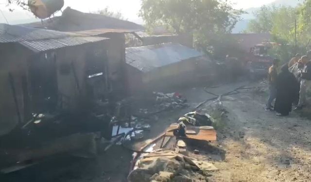 Yayla evinden ormana sıçrayan yangın söndürüldü