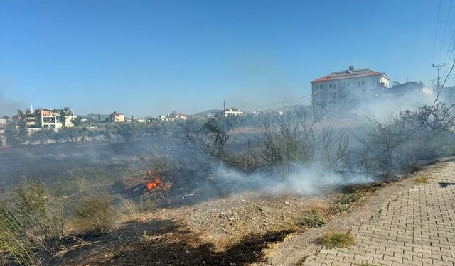 Antyalya'da bahçe yangını söndürüldü