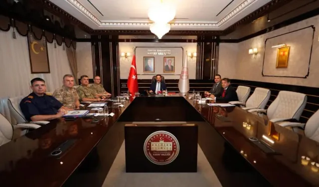 Hatay'da Vali Masatlı Başkanlığında Güvenlik Toplantısı Gerçekleştirildi!