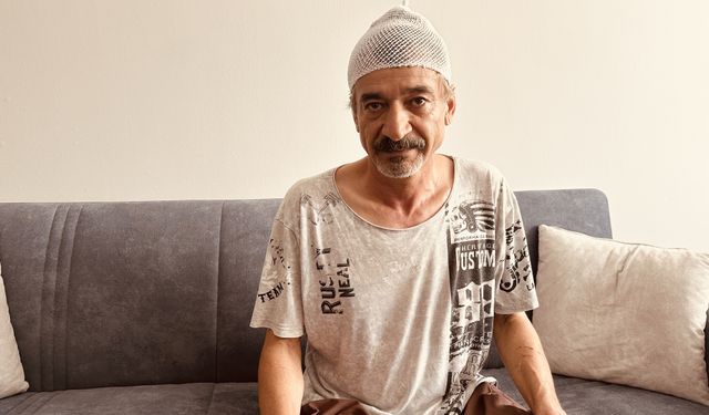 İskenderun'da kafasına binadan kopan beton parçası düşen kişi yaralandı